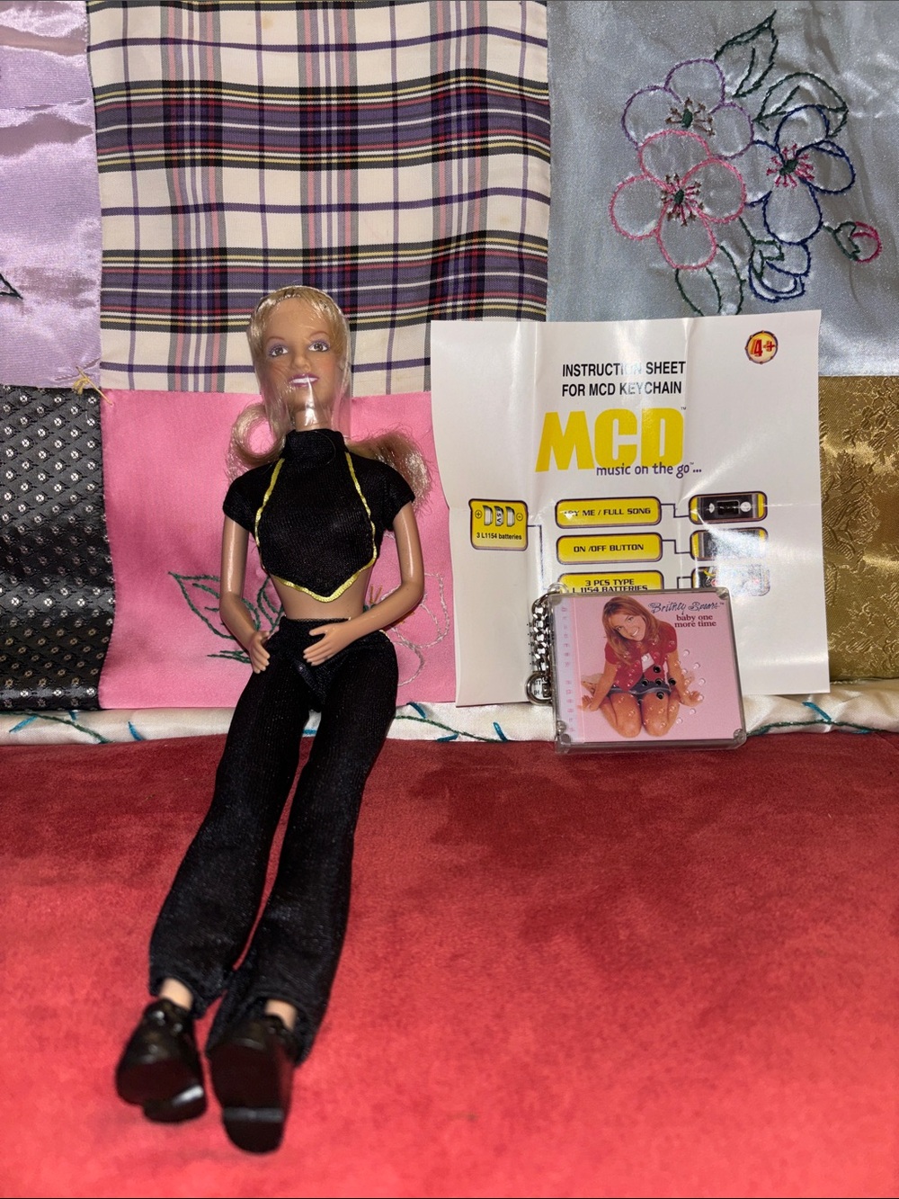 1999 Britney Spears Doll/ Mcd Keychain!